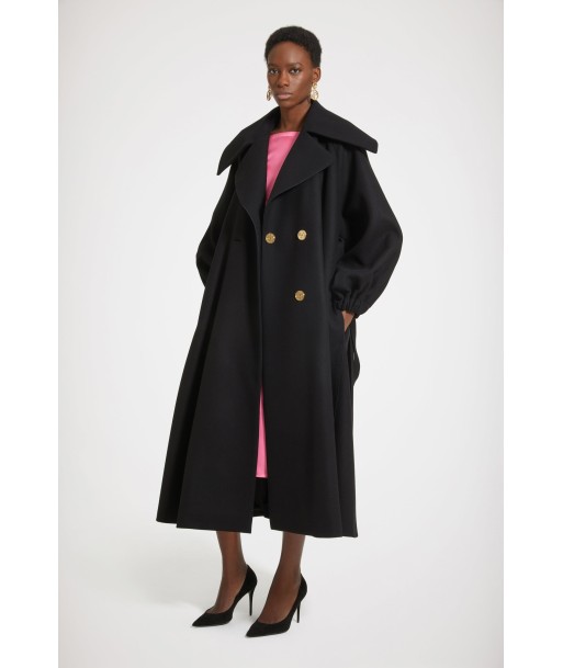 Oversized statement coat in wool-blend felt ouvre sa boutique