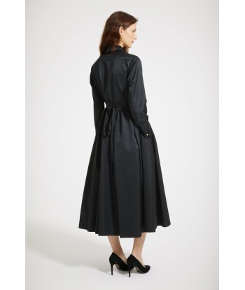 Midi shirt dress in eco-friendly satin Véritable concentré