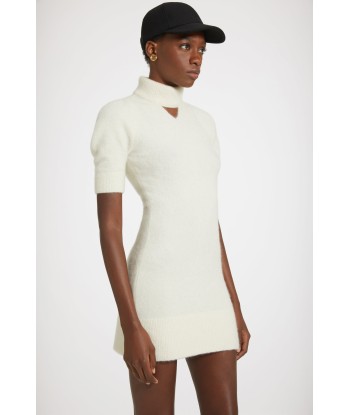 Cut-out mini dress in sustainable alpaca blend livraison et retour toujours gratuits