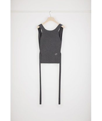 Wrap-back tank in sustainable wool blend 50-70% off 