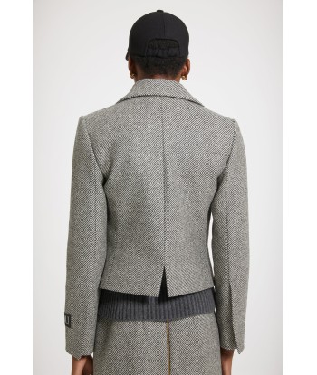 Short jacket in textured wool Dans la société mordern