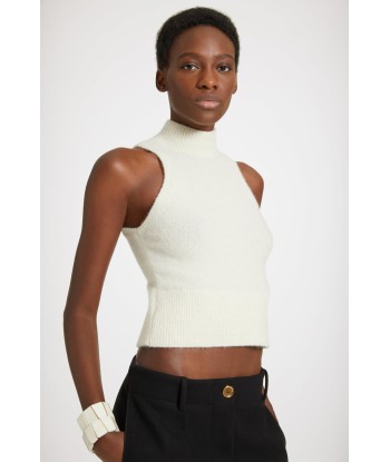 Sleeveless top in sustainable alpaca blend de la marque