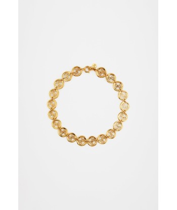 JP necklace in gold-plated brass des créatures d'habitude