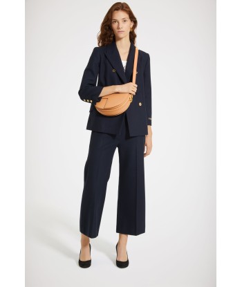 Pantalon droit en laine et cachemire basket pas cher