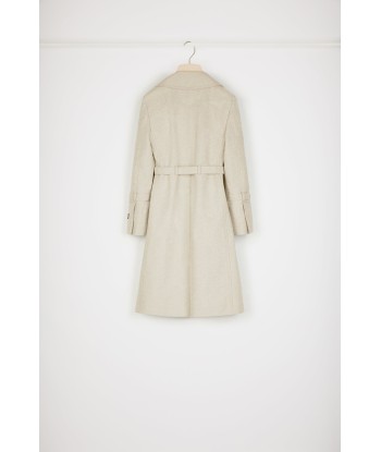 Trench coat in organic cotton jacquard commande en ligne