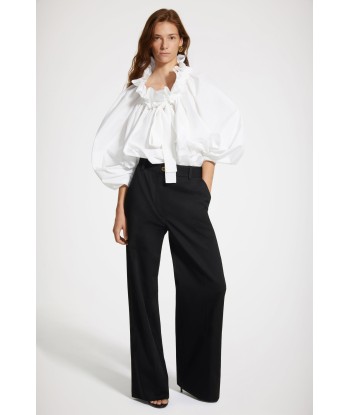 Pantalon droit en laine vierge shop