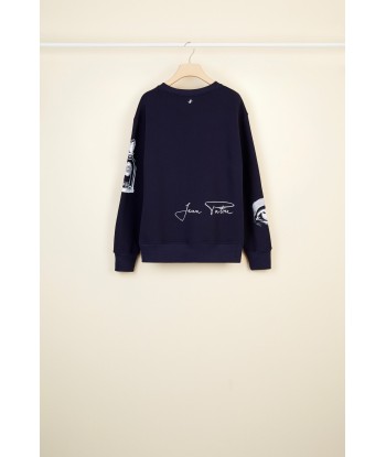 Sweatshirt oversize en coton imprimé 2024