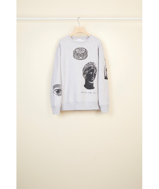 Sweatshirt oversize en coton imprimé en ligne des produits 