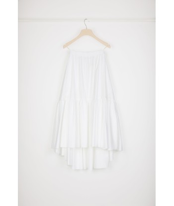 Maxi tiered skirt in organic cotton offre 