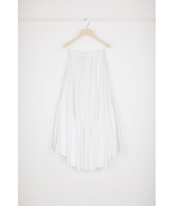 Maxi tiered skirt in organic cotton offre 