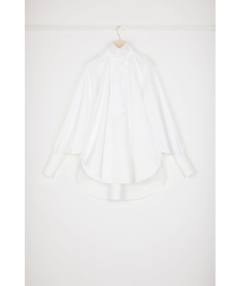 High-neck blouse in organic cotton Voir les baskets