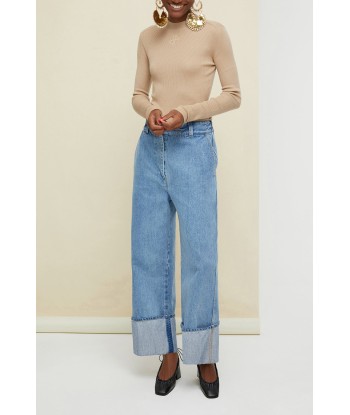 Pantalon en denim bio à revers l'évolution des habitudes 