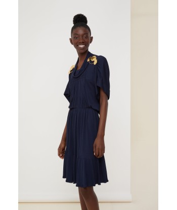 Robe midi à smocks online