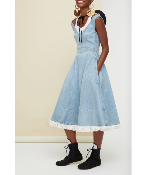 Robe midi en denim Jusqu'à 80% De Réduction