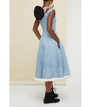 Robe midi en denim Jusqu'à 80% De Réduction