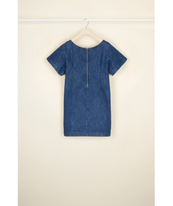 Robe courte en denim à noeuds Véritable concentré