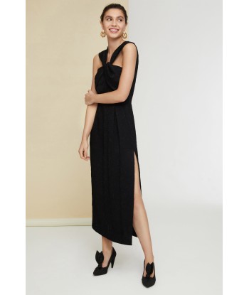 Robe longue à col twist Pour