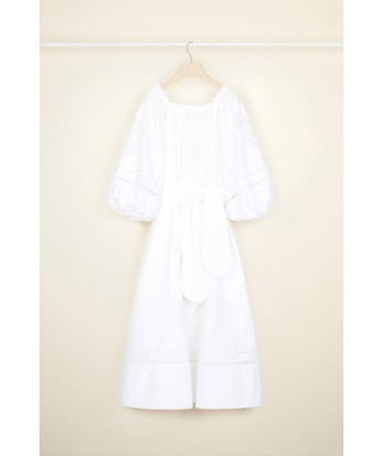 Robe longue en coton à broderie ajourée en ligne des produits 