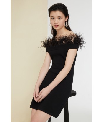 Robe en maille à plumes l'achat 