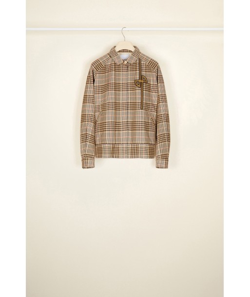 Blouson en coton tartan pas cheres