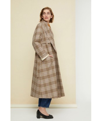 Trench en gabardine tartan d'Europe débarque