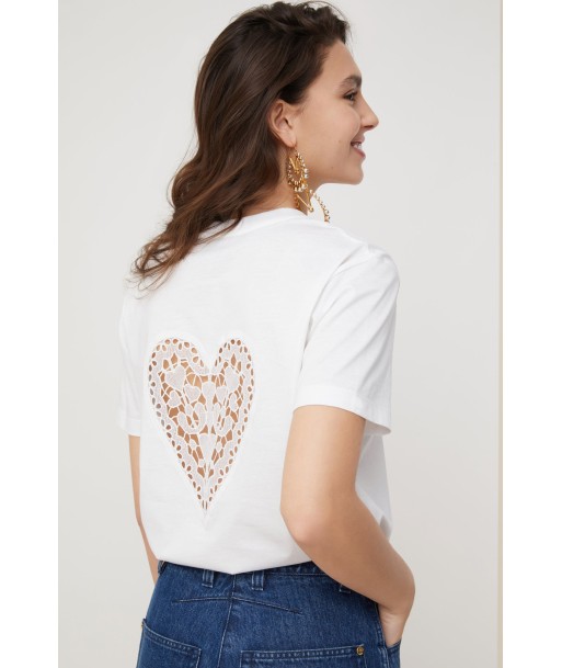 T-shirt en coton bio à découpe coeur Jusqu'à 80% De Réduction