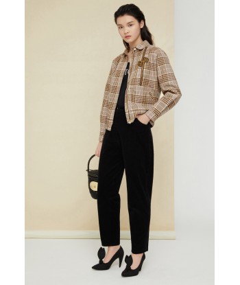 Blouson en coton tartan pas cheres