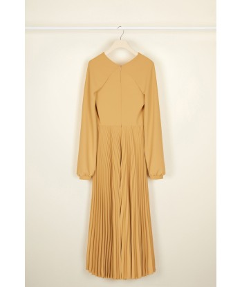 Robe midi plissée à col twist Jusqu'à 80% De Réduction