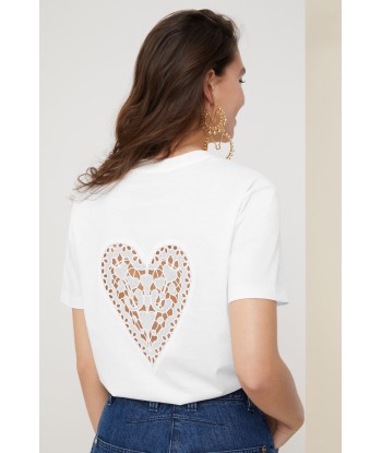 T-shirt en coton bio à découpe coeur Jusqu'à 80% De Réduction