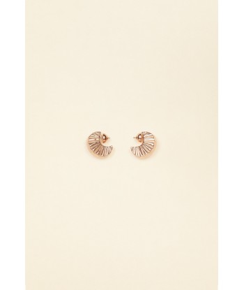 Petites boucles d’oreilles mandarine en laiton de technologie