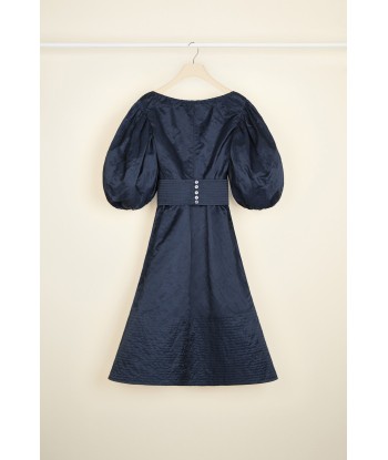 Robe cocktail en satin métallisé Livraison rapide