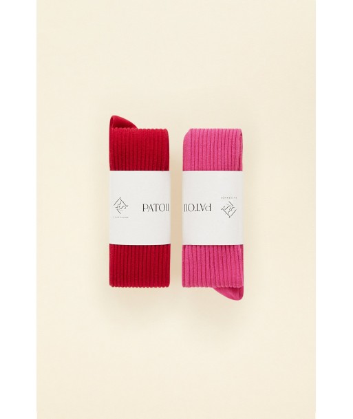 Lot de deux paires de chaussettes en coton bio store