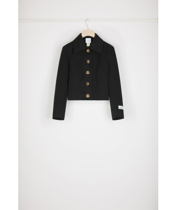 Short tailored jacket in organic cotton gabardine 2024