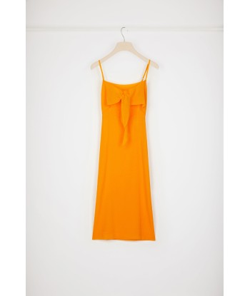 Knot-front slip dress in organic cotton du meilleur 