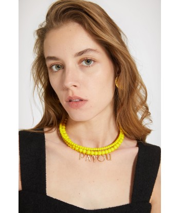 Patou coloured glass-bead necklace l'achat 