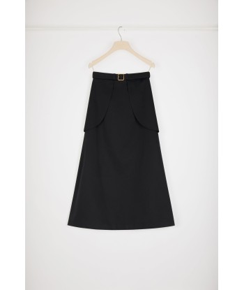 Pocket midi skirt in organic cotton Les êtres humains sont 