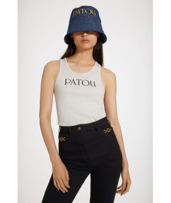 Patou bucket hat in organic cotton denim Les êtres humains sont 