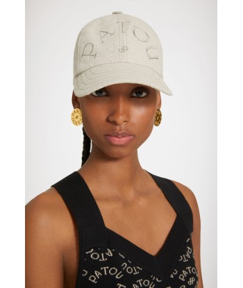 Patou cap in organic cotton jacquard pas cher 