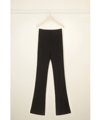 Pantalon évasé en laine outlet