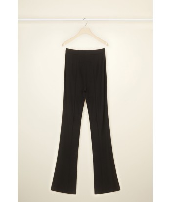 Pantalon évasé en laine outlet