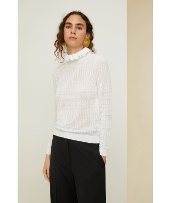 Pull en maille ajourée en coton bio 50-70% off 