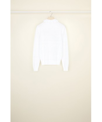 Pull en maille ajourée en coton bio 50-70% off 