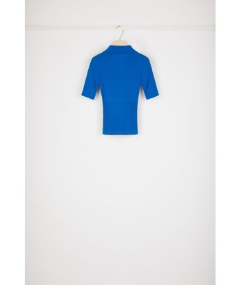 Knit polo shirt in organic cotton Amélioration de cerveau avec