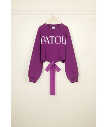 Sweatshirt Patou court en coton bio la colonne vertébrale