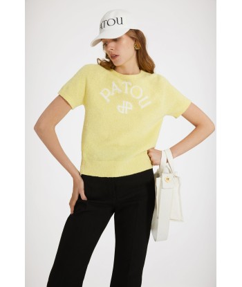 Patou jacquard knit top in organic cotton blend Voir les baskets