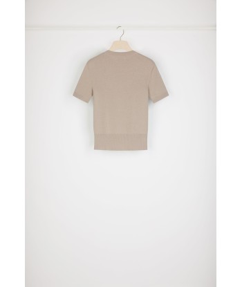 Patou jacquard knit top in organic cotton blend Dans la société mordern