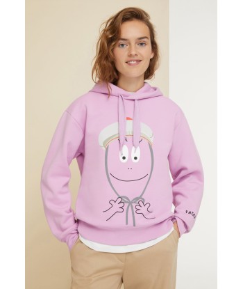 Sweatshirt Barbapapa unisexe en coton bio Amélioration de cerveau avec