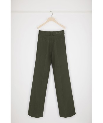 Pantalon évasé en coton bio pas cher