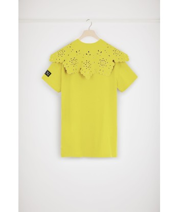 Robe t-shirt en coton bio à col amovible Pour