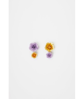 Doubles boucles d’oreilles à fleurs livraison et retour toujours gratuits